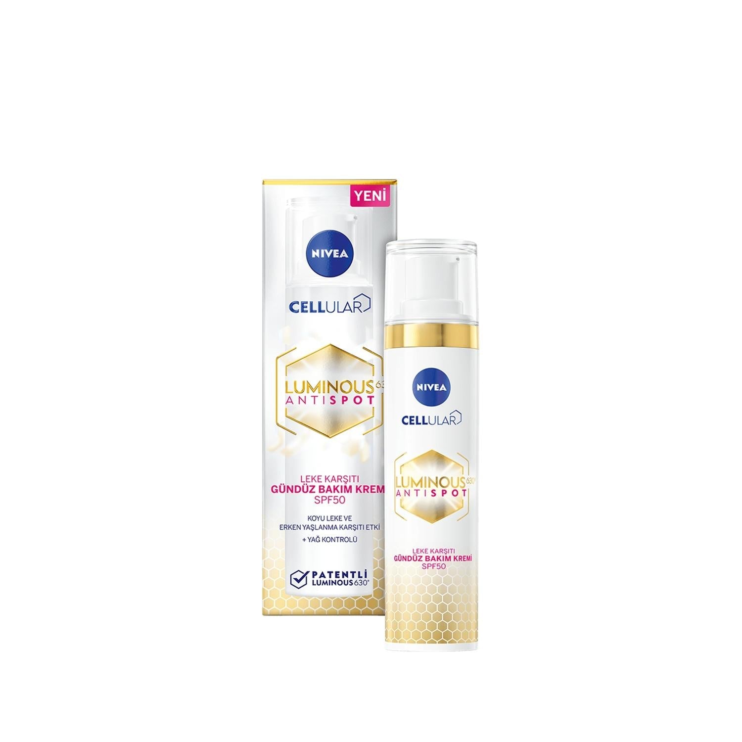 Nivea Luminous630 Anti-Spot Day Cream SPF 50 - Daily Moisturizing Cream with Sun Protection - Glamourous Grace