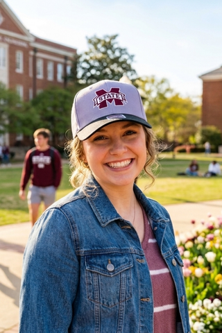 SC - MSU Logo Embroidered Hat - Glamourous Grace