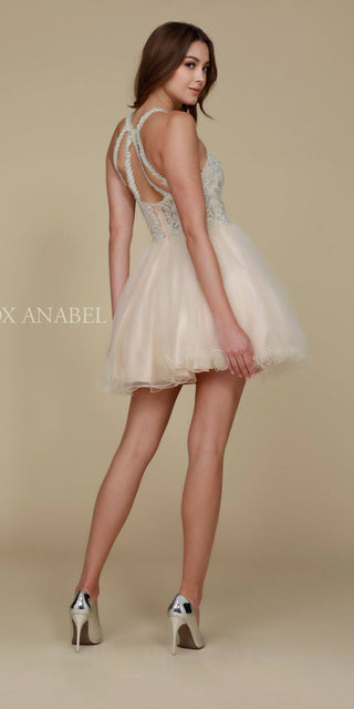 CLEARANCE - Nox Anabel B652 Short Dress Poofy A-Line Tulle Skirt (Size Small)