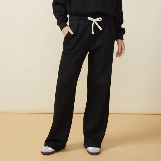 MONROW Teddy Fleece Oversized Straight Leg Sweat - Glamourous Grace