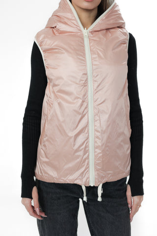 Reversible Light Insulated Vest Powder | Ivory