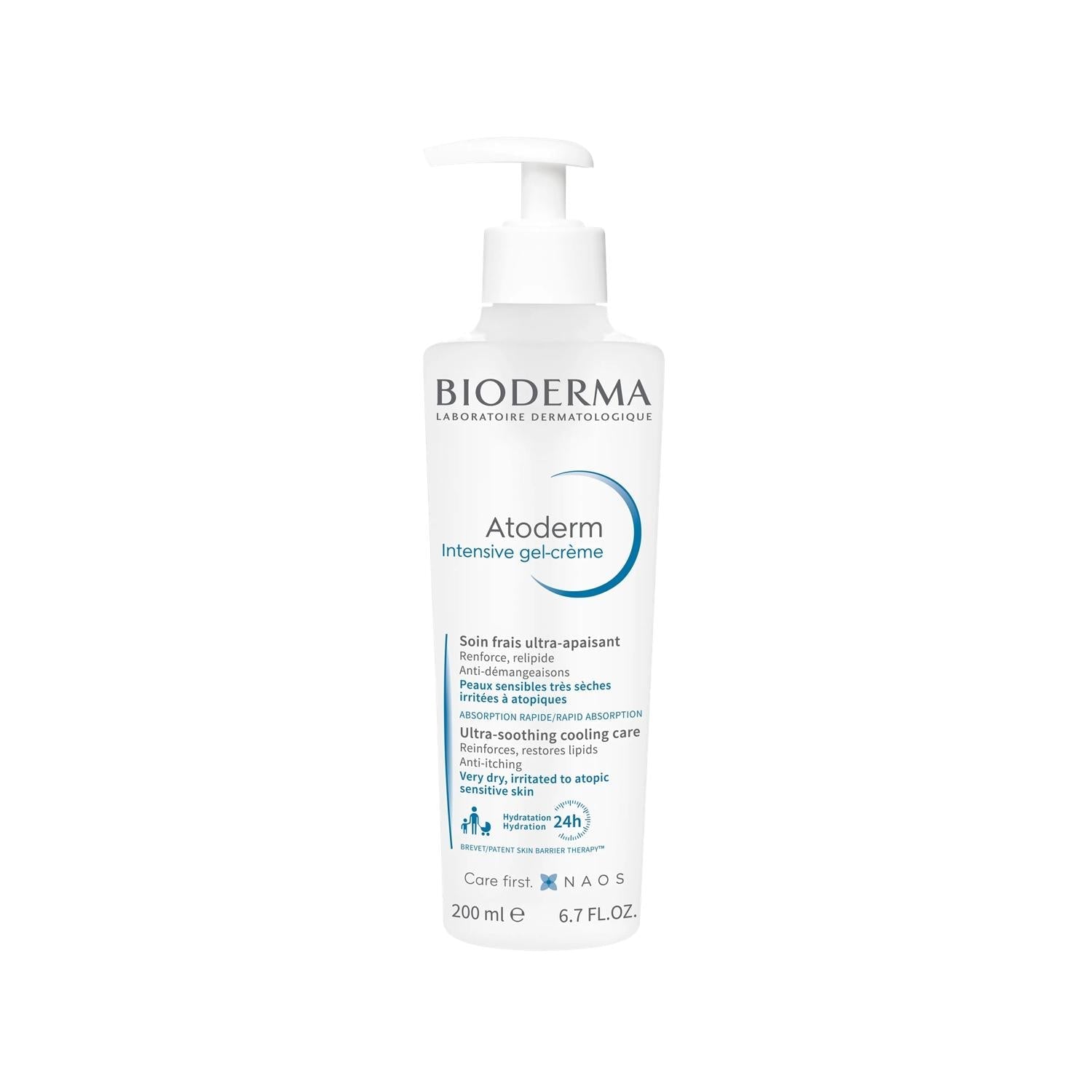 Bioderma Atoderm Intensive Gel Cream Moisturizing Cream for Dry Skin Relief - 200ml - Glamourous Grace