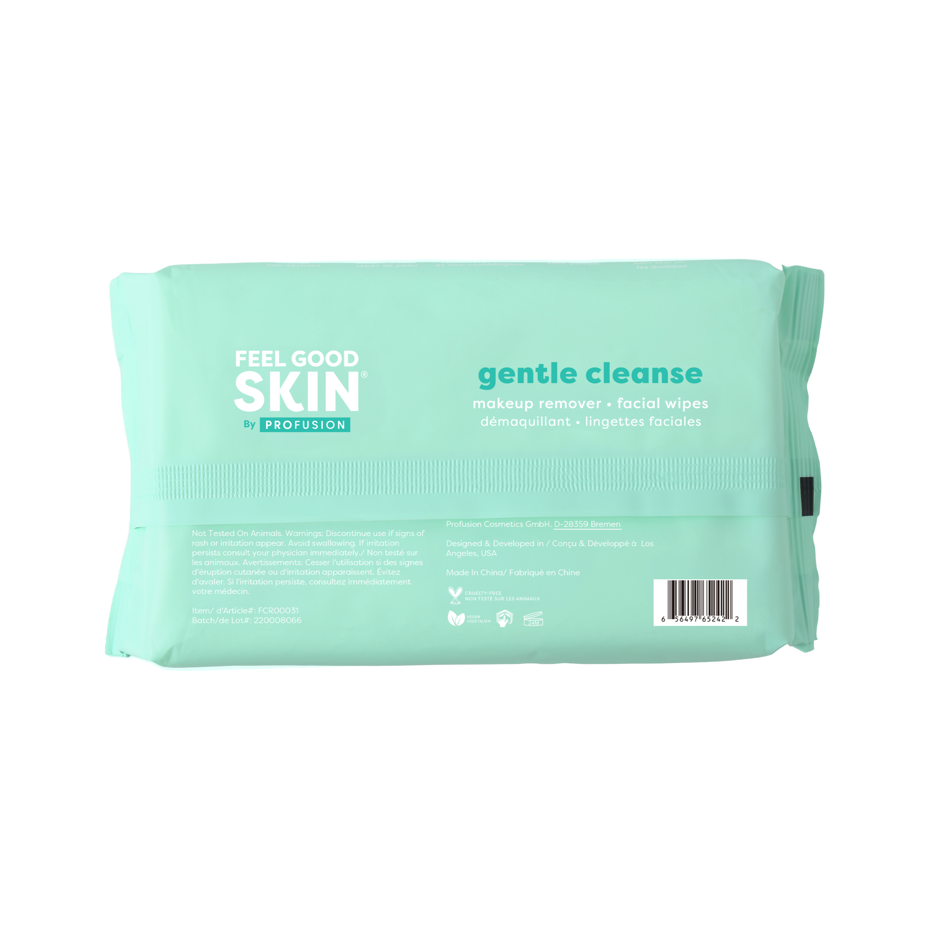 Feel Good Skin | Gentle Cleanse Makeup Remove Facial Wipes - 50 count