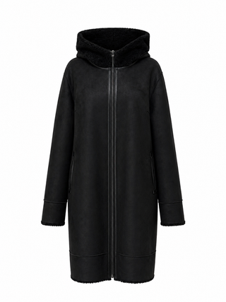 Reversible Faux Fur & Suede Coat