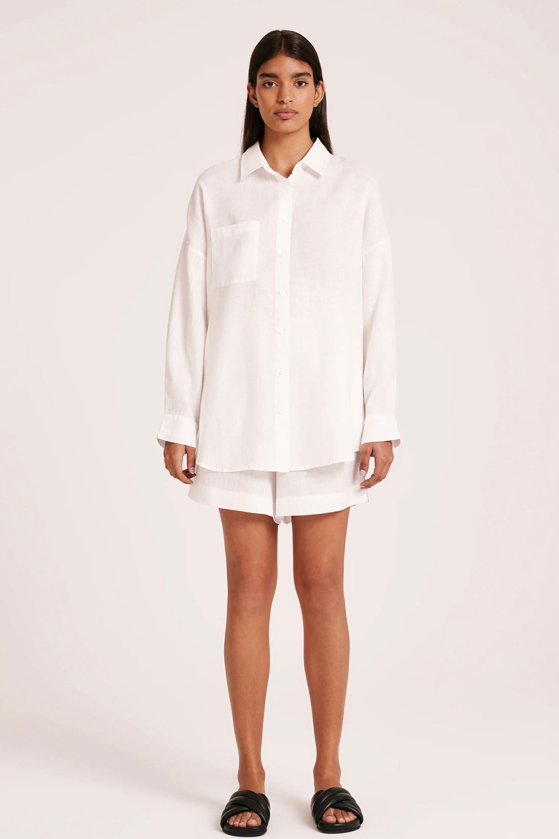 Lounge Heritage Linen Shirt | White - Glamourous Grace