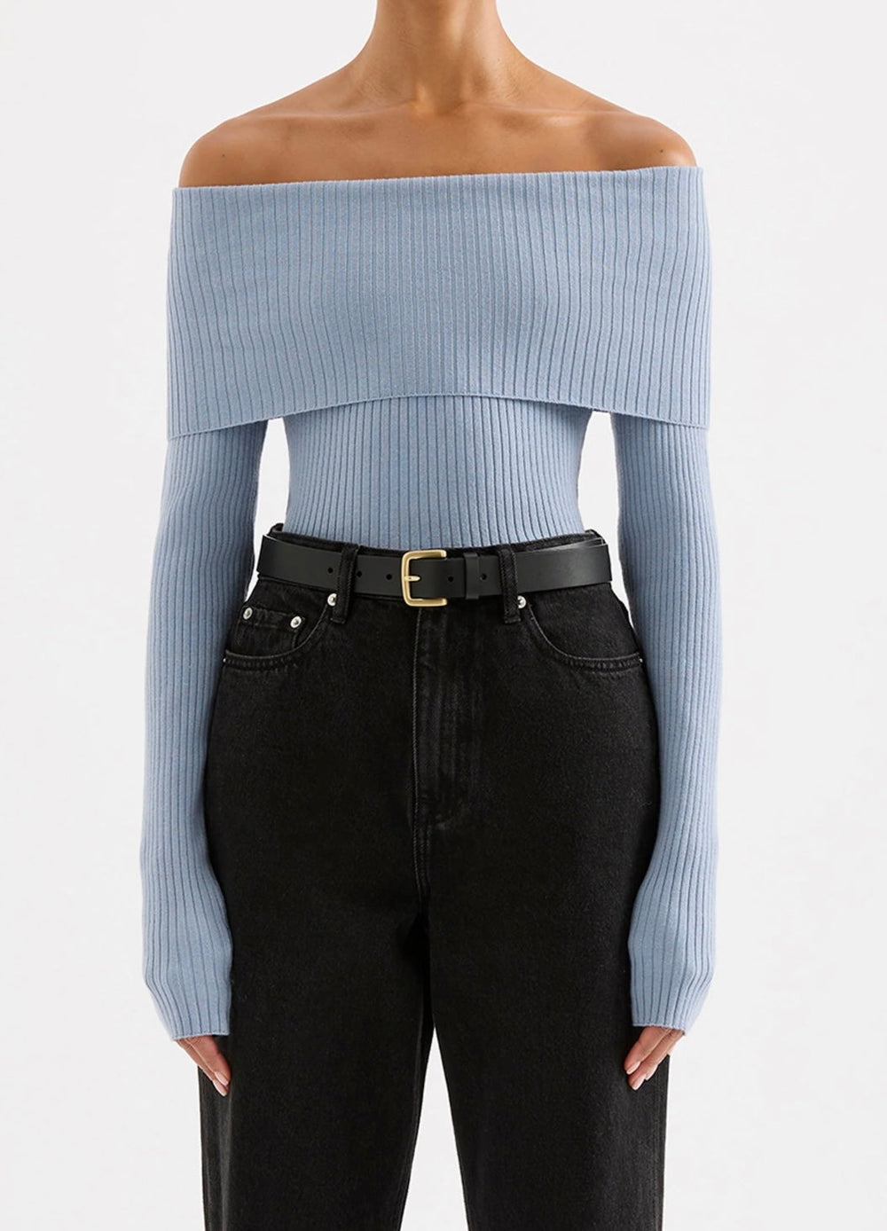 Krishna Off Shoulder Knit Top - Glamourous Grace