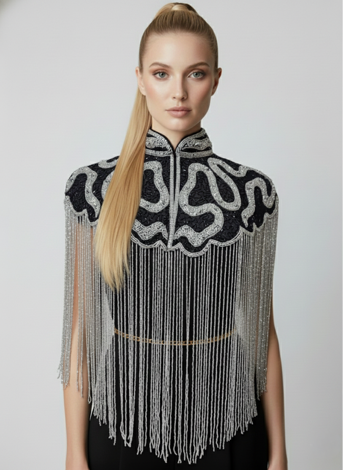 Noir Sovereign Cape - Glamourous Grace