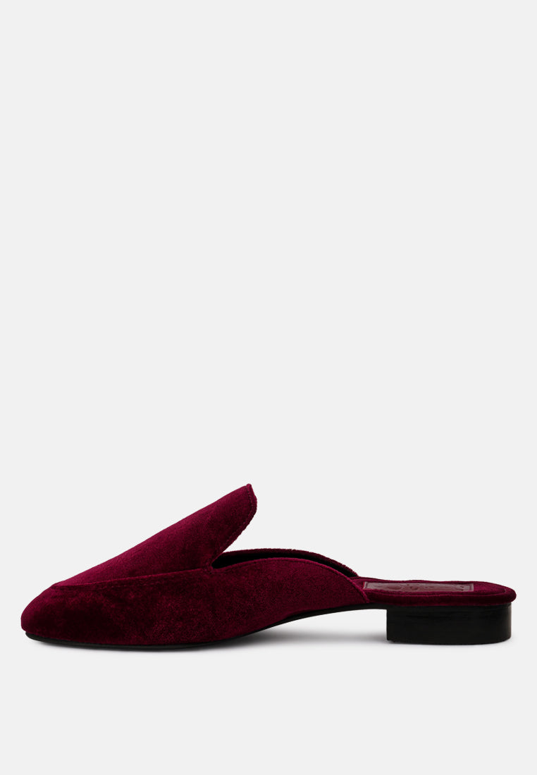 Batiste Velvet Handcrafted Mules - Glamourous Grace