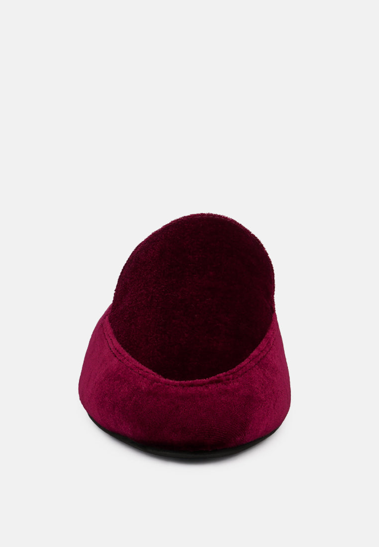 Batiste Velvet Handcrafted Mules - Glamourous Grace