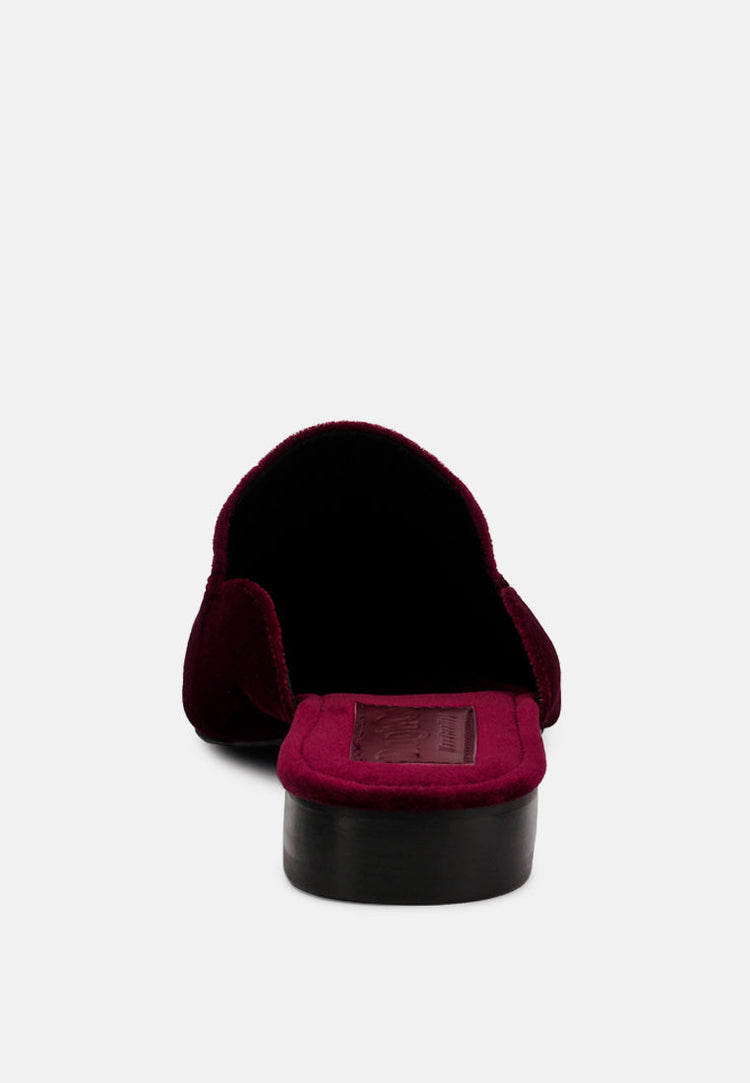 Batiste Velvet Handcrafted Mules