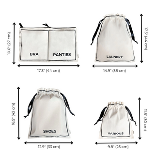 BA Travel Set, 8-pack – Cream - Glamourous Grace