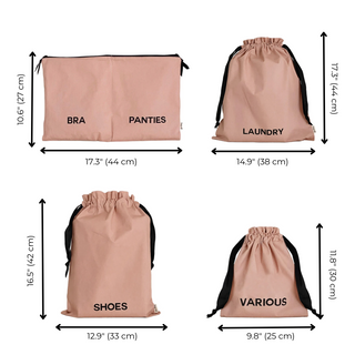 BA Travel Set, 8-pack – Pink/Blush - Glamourous Grace