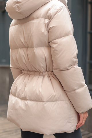 Arden Genuine Rex Rabbit Fur Down Insulated Coat