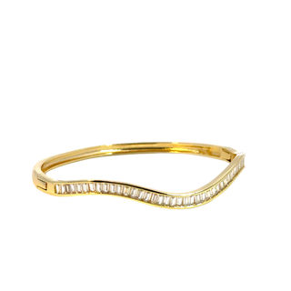 Lexxa Zircobracelet | Brass