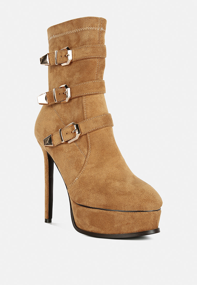 Beaux High Platform Stiletto Ankle Boots - Glamourous Grace