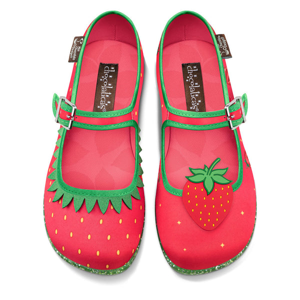 Chocolaticas® Berry Bliss Women's Mary Jane Flat - Glamourous Grace