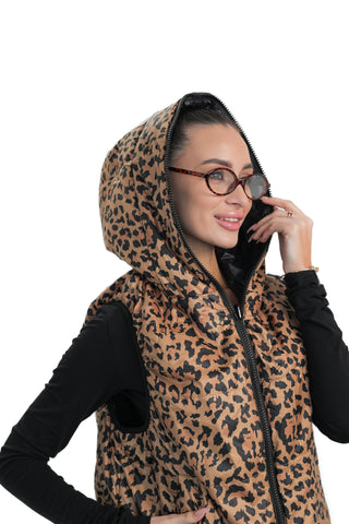 Reversible Light Insulated Vest Black | Leo