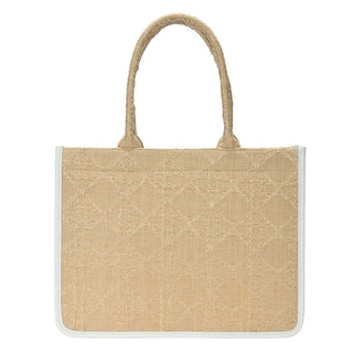Florence Straw Book Tote
