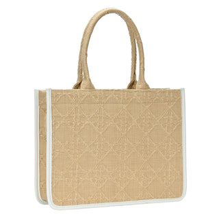 Florence Straw Book Tote