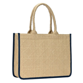 Florence Straw Book Tote