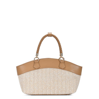 Nora Straw Winged Satchel