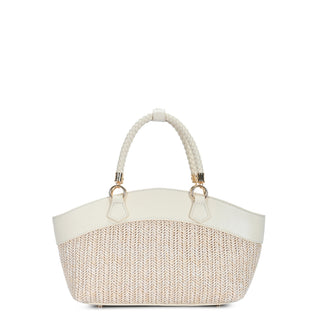 Nora Straw Winged Satchel