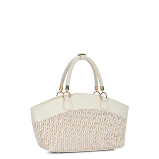 Nora Straw Winged Satchel