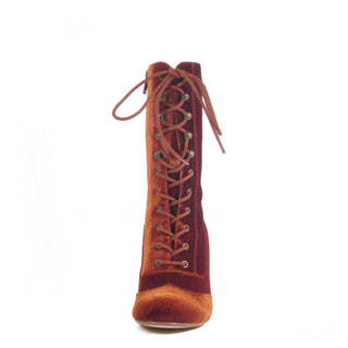 Claire Velvet Victorian Booties - Glamourous Grace