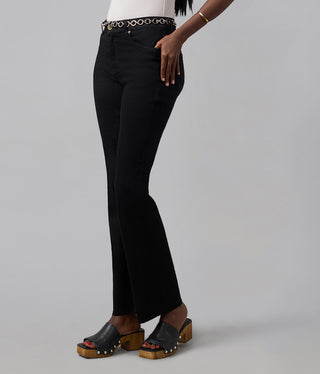 BILLIE-BLK High Rise Bootcut Jeans