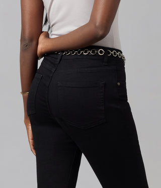 BILLIE-BLK High Rise Bootcut Jeans