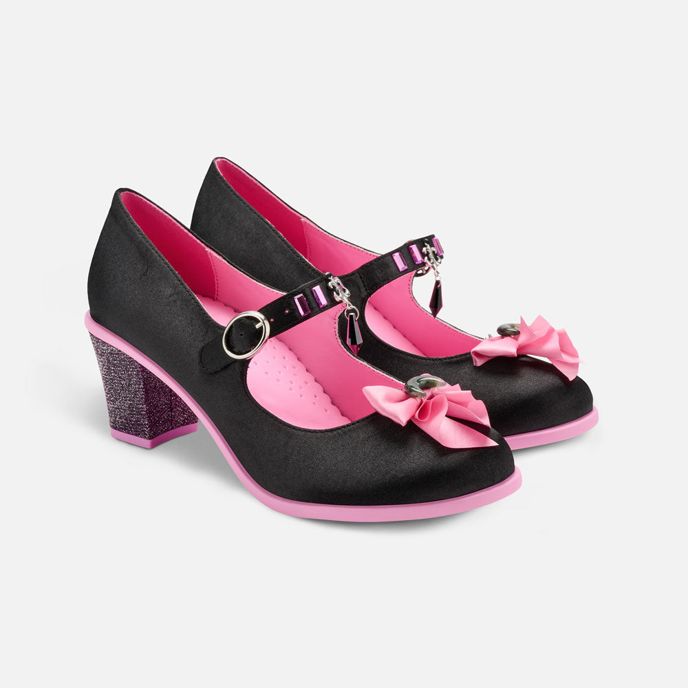 Black Moon Women's Mary Jane Mid Heels - Glamourous Grace