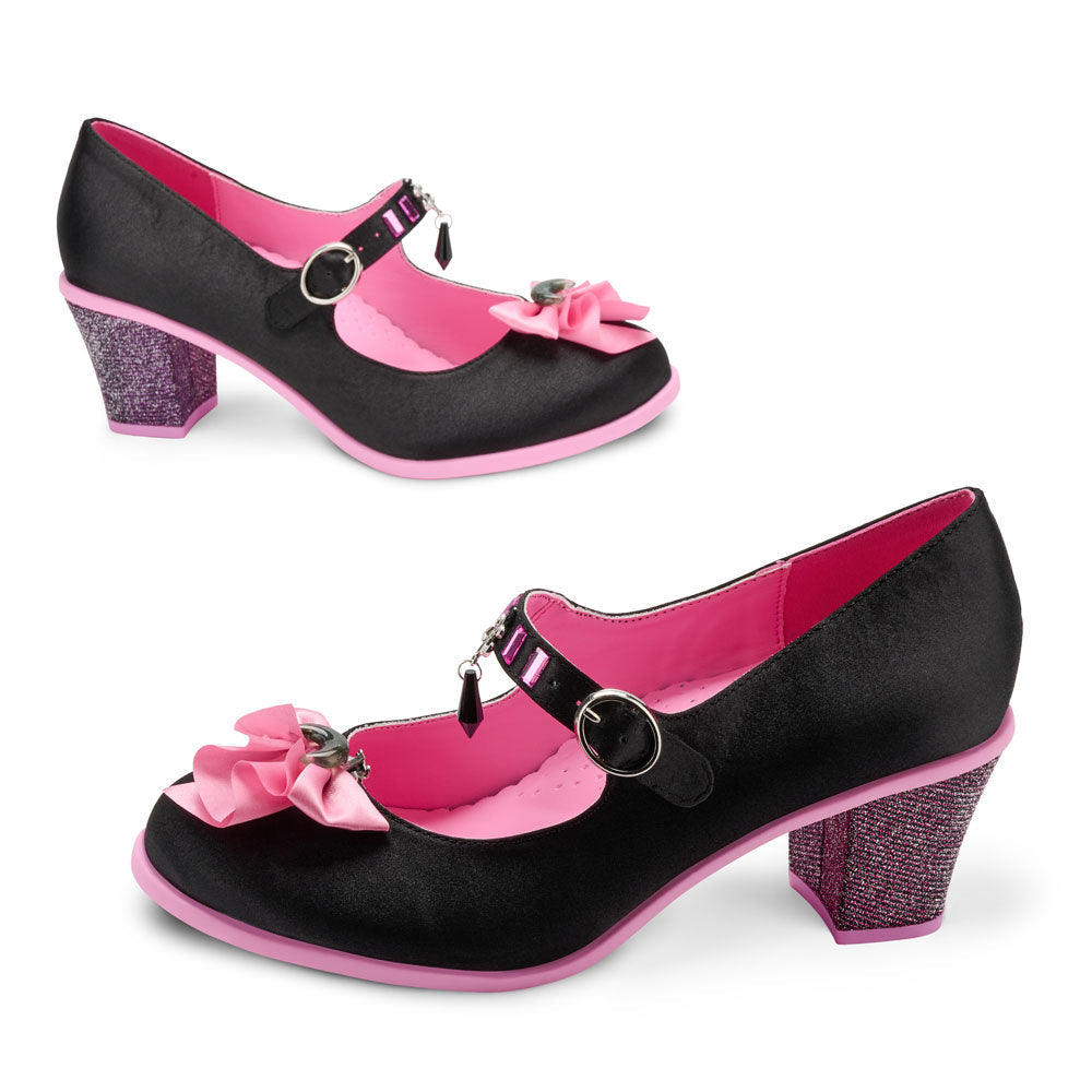 Black Moon Women's Mary Jane Mid Heels - Glamourous Grace