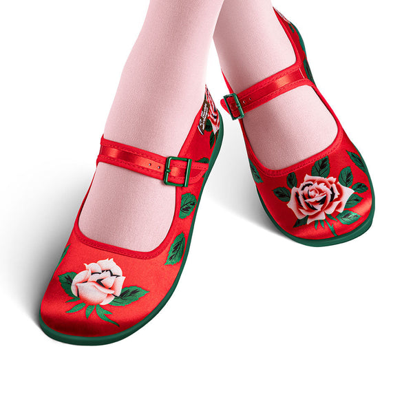 Blossom Shine Women's Mary Jane Flats - Glamourous Grace