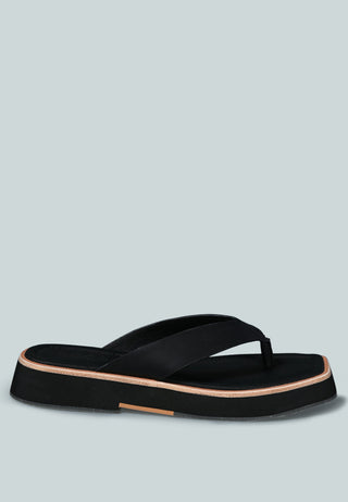 Blunt Flat Thong Sandal
