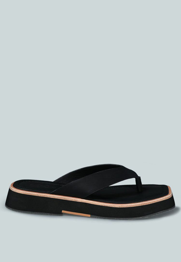 Blunt Flat Thong Sandal - Glamourous Grace