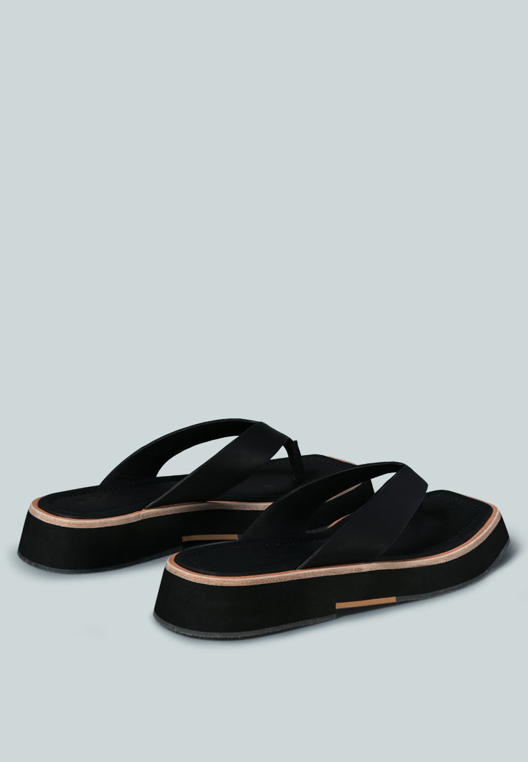 Blunt Flat Thong Sandal - Glamourous Grace