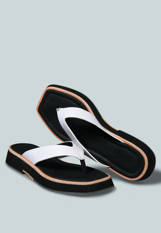 Blunt Flat Thong Sandal