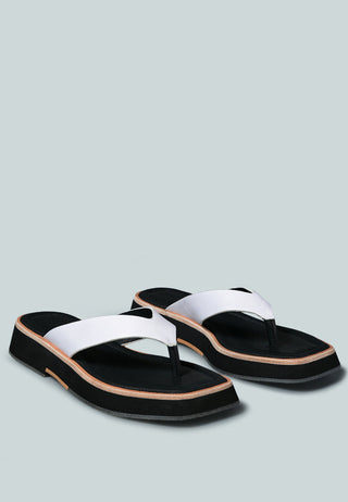 Blunt Flat Thong Sandal