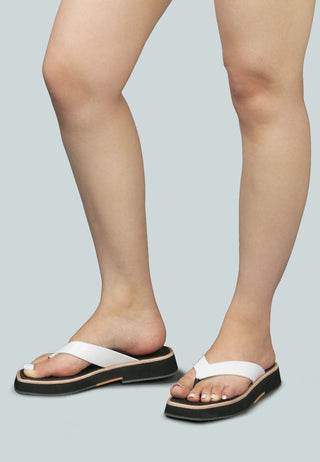 Blunt Flat Thong Sandal