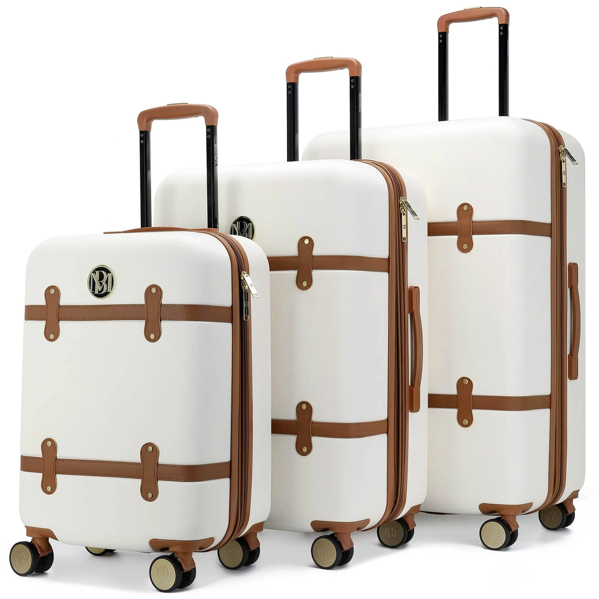Grace 3 Piece Expandable Retro Luggage Set - Glamourous Grace