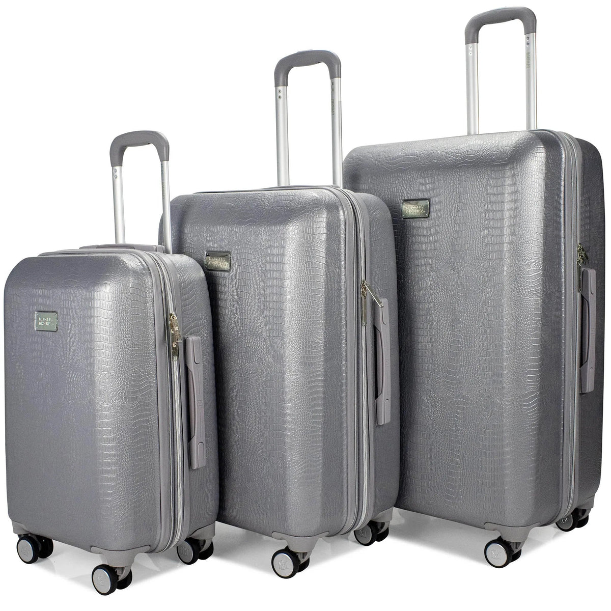Snakeskin 3 Piece Expandable Classy Luggage Set - Glamourous Grace