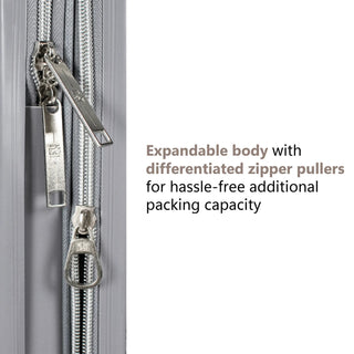 Snakeskin 3 Piece Expandable Classy Luggage Set