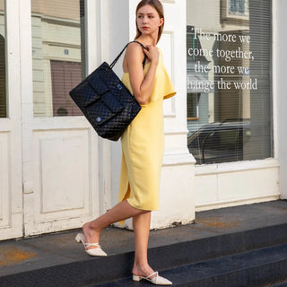 Diana Quilted Vegan Leather Weekender Duffel Bag - Glamourous Grace