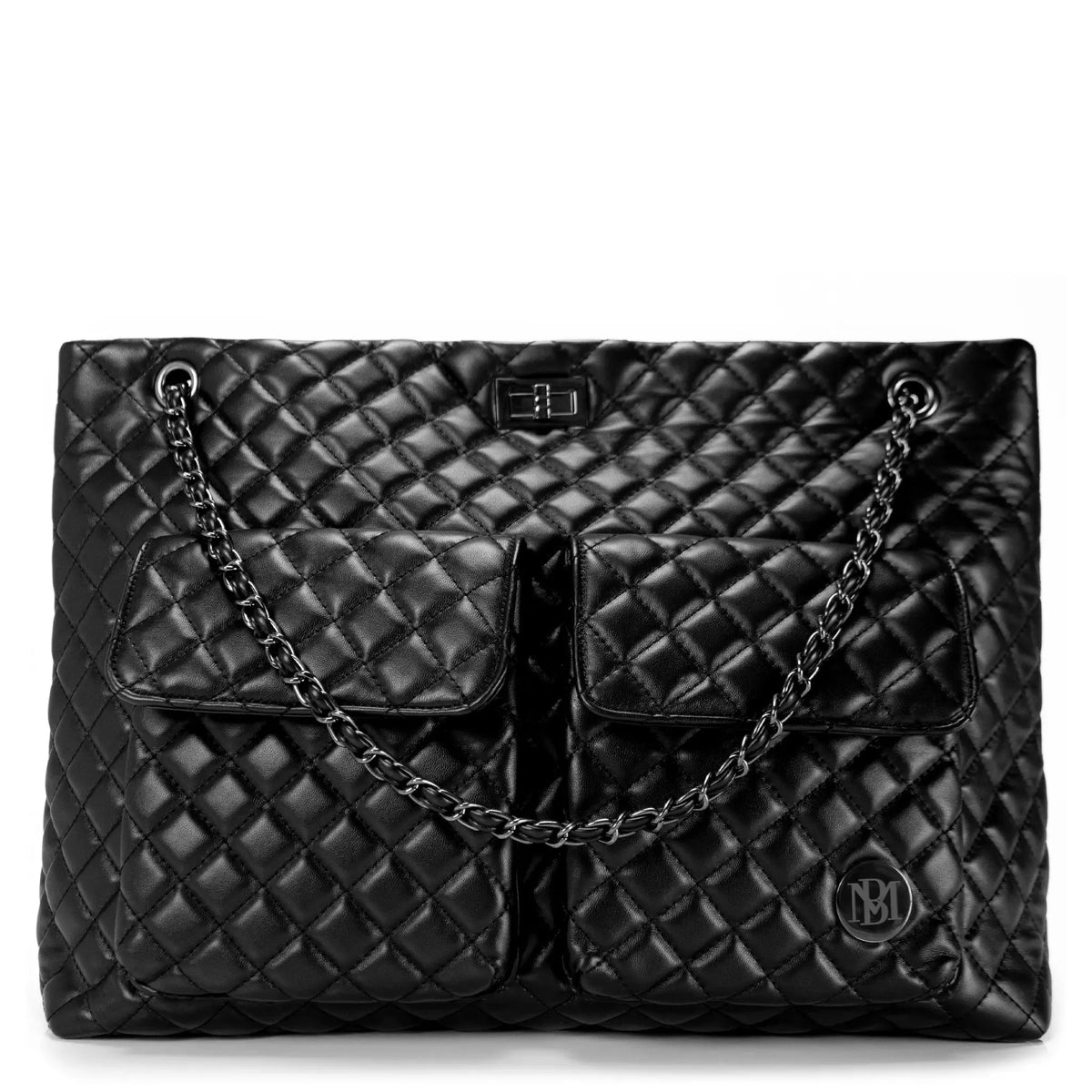 Diana Quilted Vegan Leather Weekender Duffel Bag - Glamourous Grace