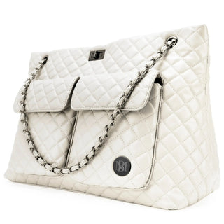 Diana Quilted Vegan Leather Weekender Duffel Bag