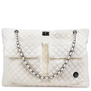 Diana Quilted Vegan Leather Weekender Duffel Bag