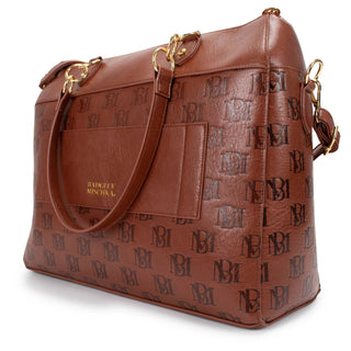 Madalyn Rustic Vegan Leather Weekender Duffel Bag