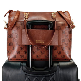 Madalyn Rustic Vegan Leather Weekender Duffel Bag