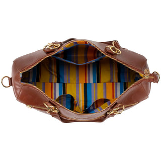 Madalyn Rustic Vegan Leather Weekender Duffel Bag