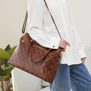 Madalyn Rustic Vegan Leather Weekender Duffel Bag